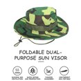 thumbnail image 3 of Bxsruta Bucket Hat, Sun Hats Beach Hat for Women Man, Summer Casual Wide Brim Windproof Foldable Camouflage Sun Hat for Outdoor Travel Vacation Beach Fishing Hiking, 3 of 4