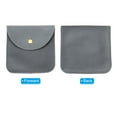 thumbnail image 4 of REGALWOVEN Jewelry Pouches with Snap Button, Velvet Jewelry Portable Storage Dark Grey, 4 of 6