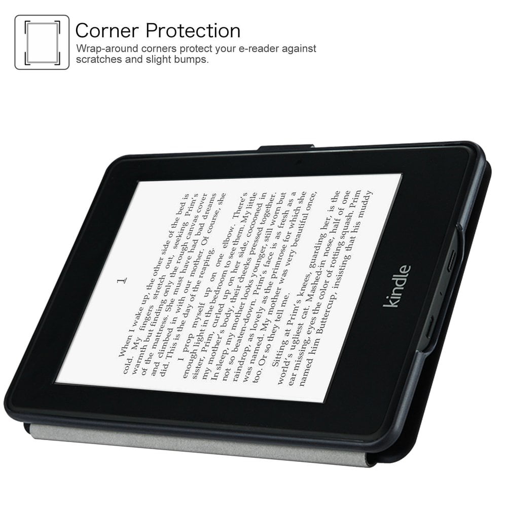 Magnetic PU Leather Protective Case Cover Skin for Kindle Paperwhite 3 1 2 Anti-dust Impact Protective and Scratch-Resistant 