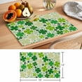 thumbnail image 6 of St. Patrick's Day Placemats Set of 4 Lucky Shamrocks Spring Leaves Retro Plants Place Mats Indoor Wipeable Table Mats Washable Dining Table Placemats for Kitchen Holiday Party Home Decor 13x19 Inch, 6 of 9