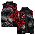 thumbnail image 4 of Ropa de moda con estampado de dragón para hombre, abrigos modernos y versátiles para hombre, chaleco de trabajo cómodo y cálido, chaleco deportivo de ocio para hombre, 4 of 5