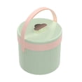 thumbnail image 2 of DOLITY Ice Cube Tray Easy Release Space Saving Portable Creative with Lid Ice Tray Ice green with pink set, 2 of 9