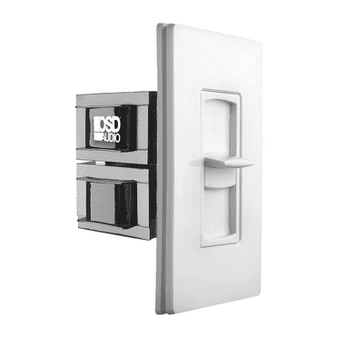 OSD SLS 300 Screwless In Wall 300W Slider Volume Control, Speaker Impedance Matching, White