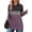 Spliced black, gray, and deep purple, variant on OALUXE Hoodies for Women Long Sleeve Shirts Pullover Sweatshirts Casual Fall Tunic Tops with Pocket