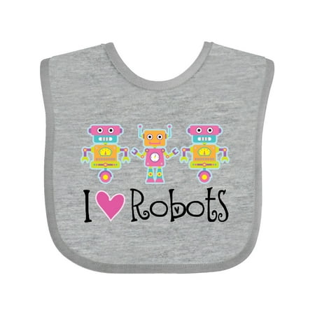 

Inktastic Robot Lover Robotics Gift Baby Girl Bib