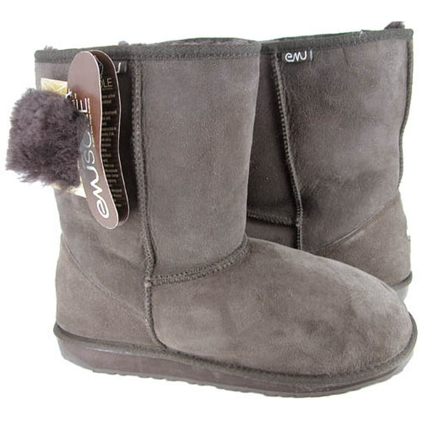 Emu Emu Stinger Mens Brown Boots Shoes Suede Sheepskin Walmart Com Walmart Com