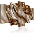 thumbnail image 2 of Tiptophomedecor Glamour Canvas Wall Art - Brown Tide - Stretched & Framed Ready To Hang Art, 2 of 5