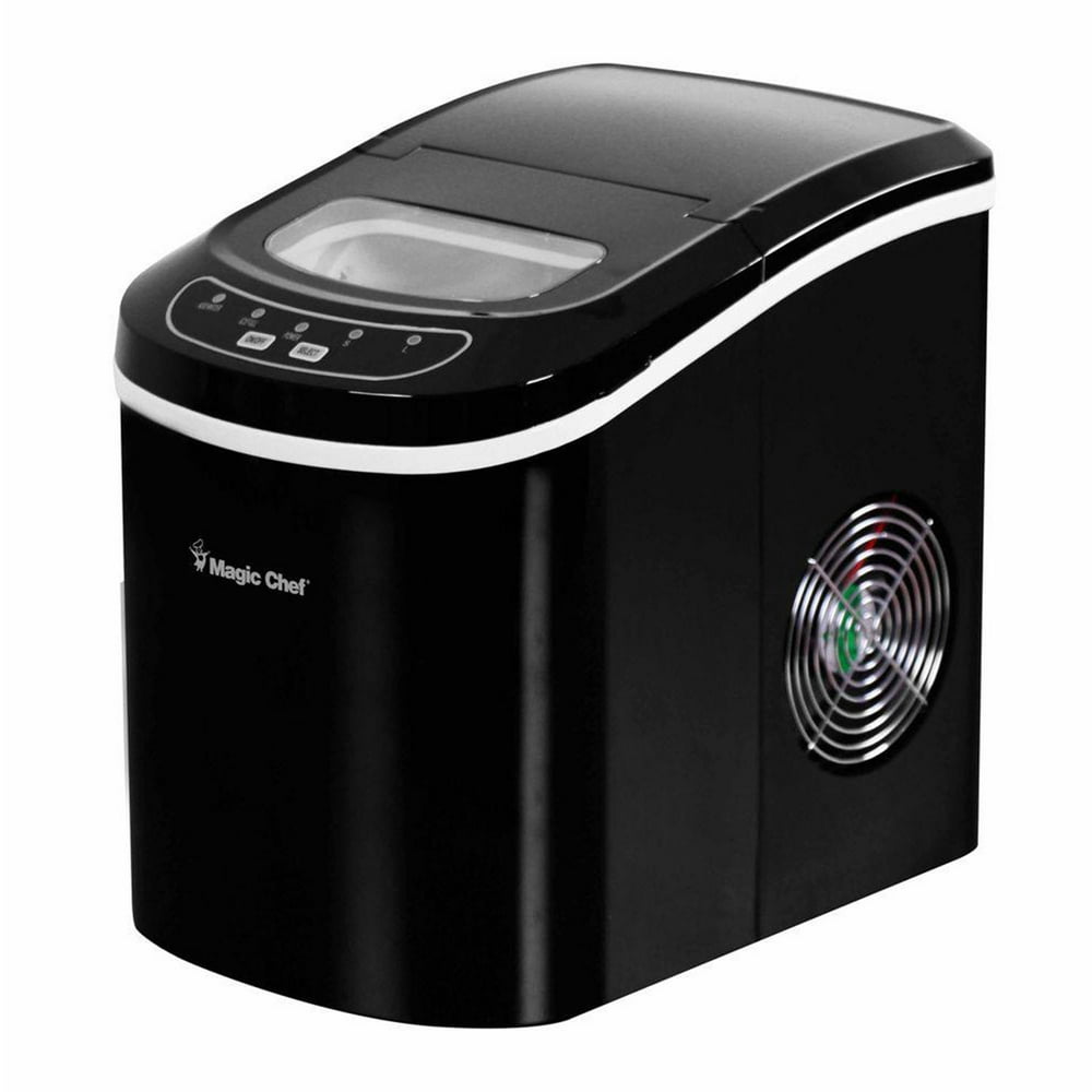 Magic Chef 27 lb. Capacity Countertop Portable Ice Maker, Black