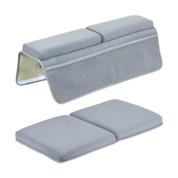 Almencla Bath Kneeler Set Bathtub Edge Cushion Toy Organizer Non Slip Elbow Rest Pad Kneeling Pad for Bathing Home Gardening
