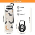 thumbnail image 3 of 32oz Transparent Sports Water Bottle with Straw for Kids Adults Outdoor School Gym Fitness Halloween-themed Cute Animal, 3 of 7