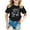 Black, variant on Toddler Girls T Shirts Kid Graphic Round Neck Short Sleeve Loose Fitting Tops For Girl Size 3-4T