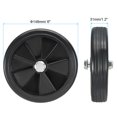 thumbnail image 2 of Unique Bargains 6" Universal Air Compressor Wheel with 0.5" Hole for Easy Mobility, Black, 2 of 5