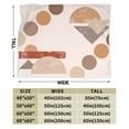 thumbnail image 3 of DouZhe Ultra-Soft Micro Fleece Lightweight Flannel Bed Blanket, Bohemian Geometric Aesthetic Print Cozy Warm Throw Blankets, 80"x60", 3 of 7