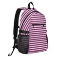thumbnail image 2 of JIALIOU 14" Laptop Backpack Waterproof Airline Approved Stylish Casual Daypack for Travel Business College Work, Purple Pink Stripe, 2 of 8