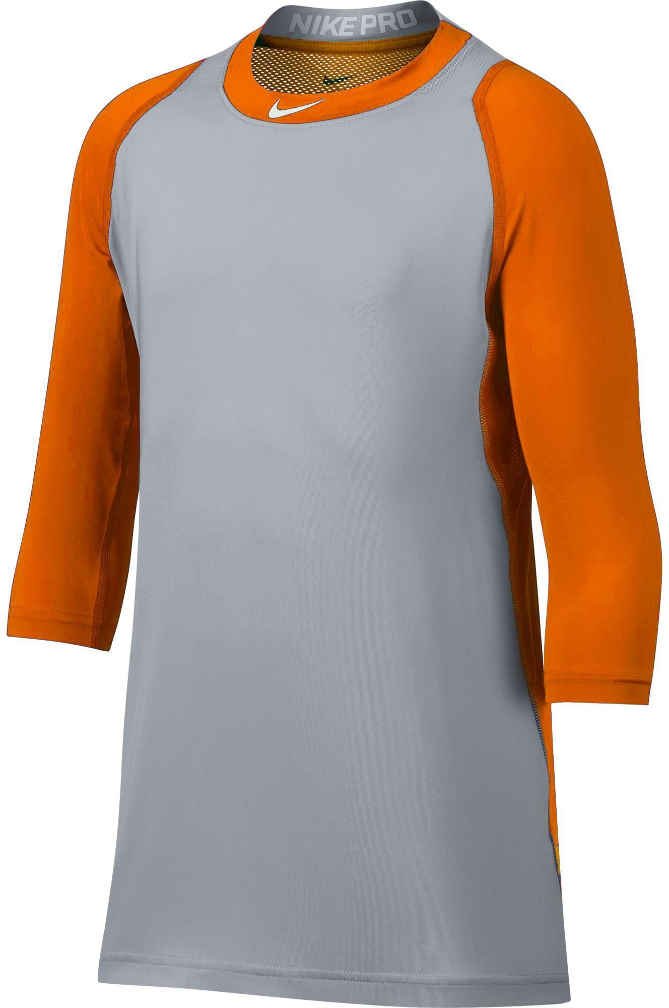orange sleeve baseball shirt