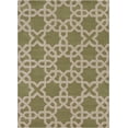 thumbnail image 1 of Hand-Tufted Contemporary Wool Rug 7'x10' Green/Cream, 1 of 2
