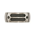 thumbnail image 4 of Titanium Cable & Spinel Argentium SS Bezel 9.25mm Band, 4 of 7