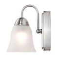 thumbnail image 2 of 8w LED Vanity Fixture 3000K Brushed Nickel w/ Alabaster Glass, 2 of 7