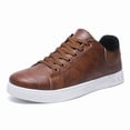 thumbnail image 3 of Men's Low Top Lace Up Sneakers Wide Toe Casual Skate Shoes Daily Walking Footwear, 3 of 4