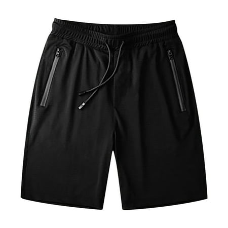 Fashion New Arrivals!AXXD Clearance Mens Shorts Cargo,Training Shorts Athletic Running Summer Cotton Quick-drying For Mens New Arrival L Black