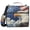 American Flag and Eagle, variant on 3 Ring Zipper Binder with Shoulder Strap Waterproof Trapper Keeper 2 Inch D-Ring 500 Sheets Capacity American Flag and Eagle
