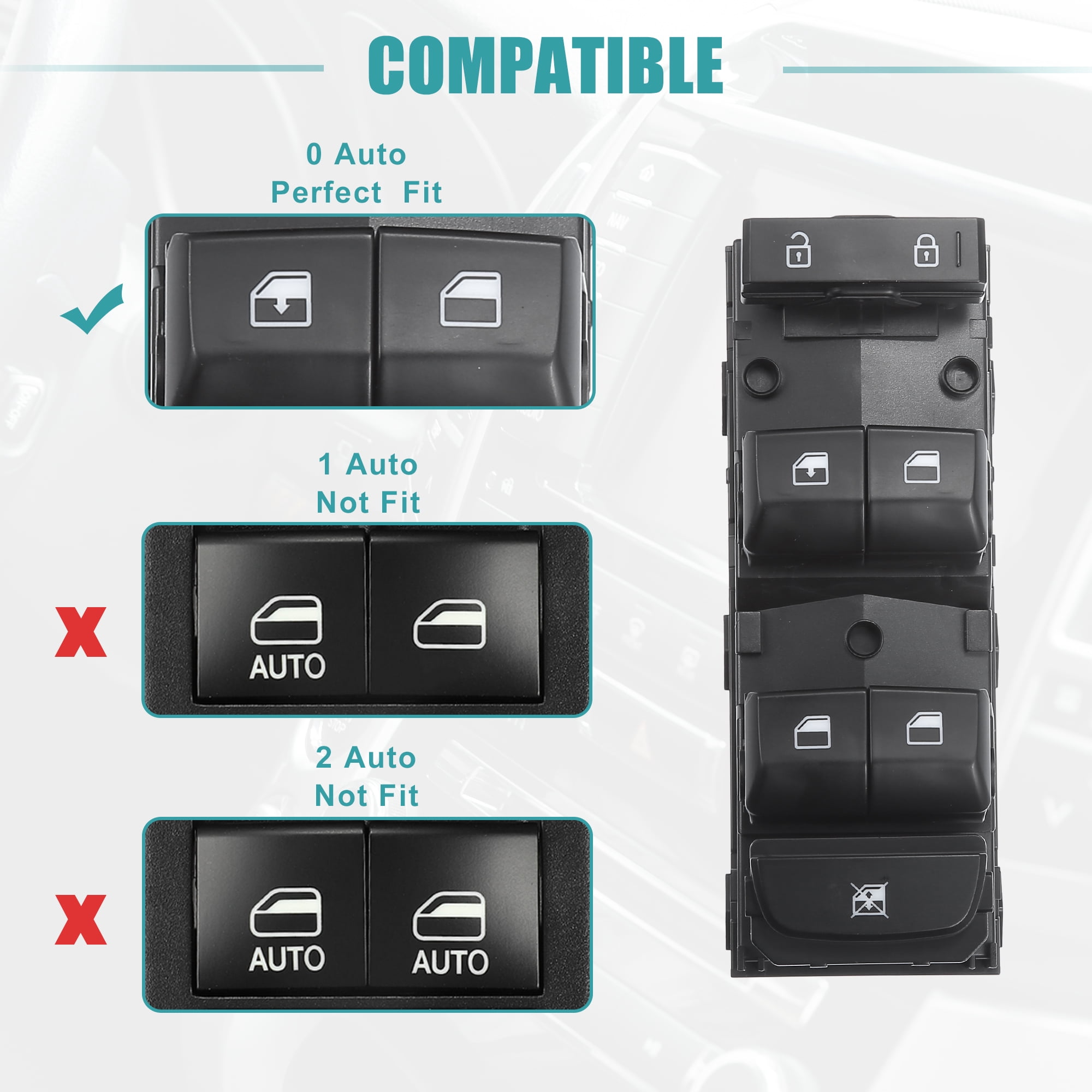 Unique Bargains Front Left Driver Side Power Window Switch for Kia Forte 2019-2023