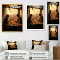thumbnail image 4 of Designart "Ramadan Reflections in Islam II" Spiritual Framed Wall Art - Global Yellow Islam Entryway Framed Wall Art Print, 4 of 6