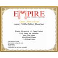 thumbnail image 4 of NEW Empire Home 100% Cotton Sheet Set 4PCS Very Soft 16" Deep Pocket 200 THC, 4 of 4