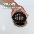 thumbnail image 2 of Oatey 4-1/4 in. Round Snap-Tite Black Matte Snap Strainer, 2 of 8