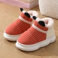 thumbnail image 3 of Otqutp Kids Puffy Cozy Slipper Booties, Girls Winter Fuzzy Warm Full Wrapped Thick-Soled Sherpa Plush Indoor Outdoor Shoes, 3 of 8