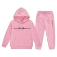thumbnail image 3 of Jamsmile Toddler Girls Outfits Sets Girls Tracksuit Winter Warm Pullovers Hoodies With Joggers Kids Girls Girls Two Piece Sets, 3 of 4