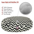 thumbnail image 3 of Majestic Pet | Chevron Round Pet Bed For Dogs, Removable Cover, Black, Medium, 3 of 6
