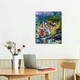 thumbnail image 3 of Creowell Italy Wall Art Cinque Terre The Picture of Amalfi Coast Landscape Modern Canvas Painting Wall Art Print On Canvas Artwork for Wall Decor 12x16 in, 3 of 5