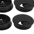 thumbnail image 4 of Desk Grommet 2 Inch, Plastic Desk Wire Cord Cable Hole Cover Grommet - 4 Packs, Black, 4 of 5