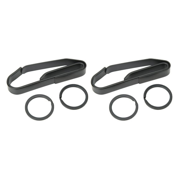 Heavy Duty Belt Key Holder, Tactical Key Holders for Duty Belts, High-Quality Stainless Steel, Quick Release Key Clip for Law Enforcement Agencies, Electrophoresis Black, Large