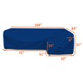 thumbnail image 7 of Patio Sectional Sofa Cover 18 Oz - 100% Waterproof & Weather Resistant PVC Coated 83" x 104" x 31" x 32" L Shape Sofa Cover for Indoor / Outdoor (Right Side Sofa, Blue), 7 of 7