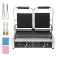 thumbnail image 1 of KFFKFF Professional Panini Press, 3600W Electric Sandwich Maker, Dual Stainless Steel Sandwich Grill, Temperature Adjustable with 19"x9" Smooth Enamel Plate for Various Meats, 1 of 9