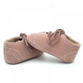 thumbnail image 6 of Baby Kids Soft Sole Moccasin Boys Girls Toddler Suede Leather Crib Shoes,0-18M, 6 of 10