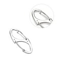 thumbnail image 4 of Outdoor Snap Buckle Rock Climbing outdoor snap buckle Quick Release Zinc Alloy Spring Buckle S Type Mini Clip, Silver, 4 of 9