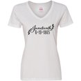 thumbnail image 3 of Inktastic Juneteenth 6-19-1865 Women's V-Neck T-Shirt, 3 of 5
