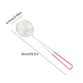 thumbnail image 4 of Stainless Steel Strainers Oval Hand Sieves Cooking Type Silicone Handle Anti-slip Washable Reusable Storaging Hook Colander Kitchen Sifters, 4 of 7