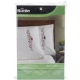 thumbnail image 2 of Par de Fundas de Almohadas con Bordado Estampado Bucilla (20 x 30"), Bigote y Labios Bucilla Bucilla, 2 of 2