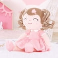 thumbnail image 4 of Gloveleya Baby Girl Gifts Plush Dolls Curly Hair Doll Soft Girls Toy Love Heart Pink Dress 16 Inches, 4 of 11