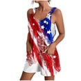 thumbnail image 2 of SELONE Patriotic Outfits Jumpsuits for Women Summer Plus Size with Pockets Holiday Wear Multicolor L, 2 of 5