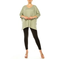 Moa Collection Women's 2-Piece Lounge Set Buttery Soft Tunic and Black Leggings