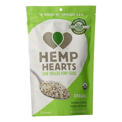 Manitoba Harvest Organic Hemp Hearts Raw Shelled Hemp Seeds, 7 Oz