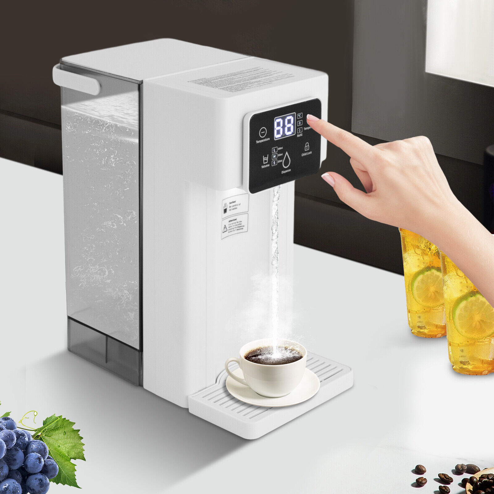 Miumaeov 3L Desktop Instant Hot Water Dispenser Water Drinking Machine Water Dispenser