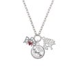 thumbnail image 2 of Delight Jewelry Silvertone Dance Mom with Red Heart Let Things Go Fall Zoey Charm Necklace, 28", 2 of 4