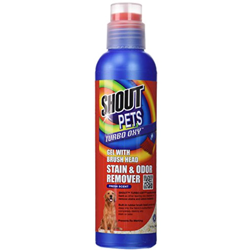 Shout for Pets Stains Turbo Oxy Stain & Odor Removing Gel with Scrub