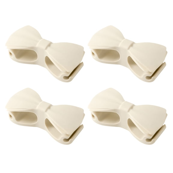 4Pcs Bowknot Shape Cord Holder Silicone Cord Winder Cable Organizers Cable Management And Fixing Device Easy to Install